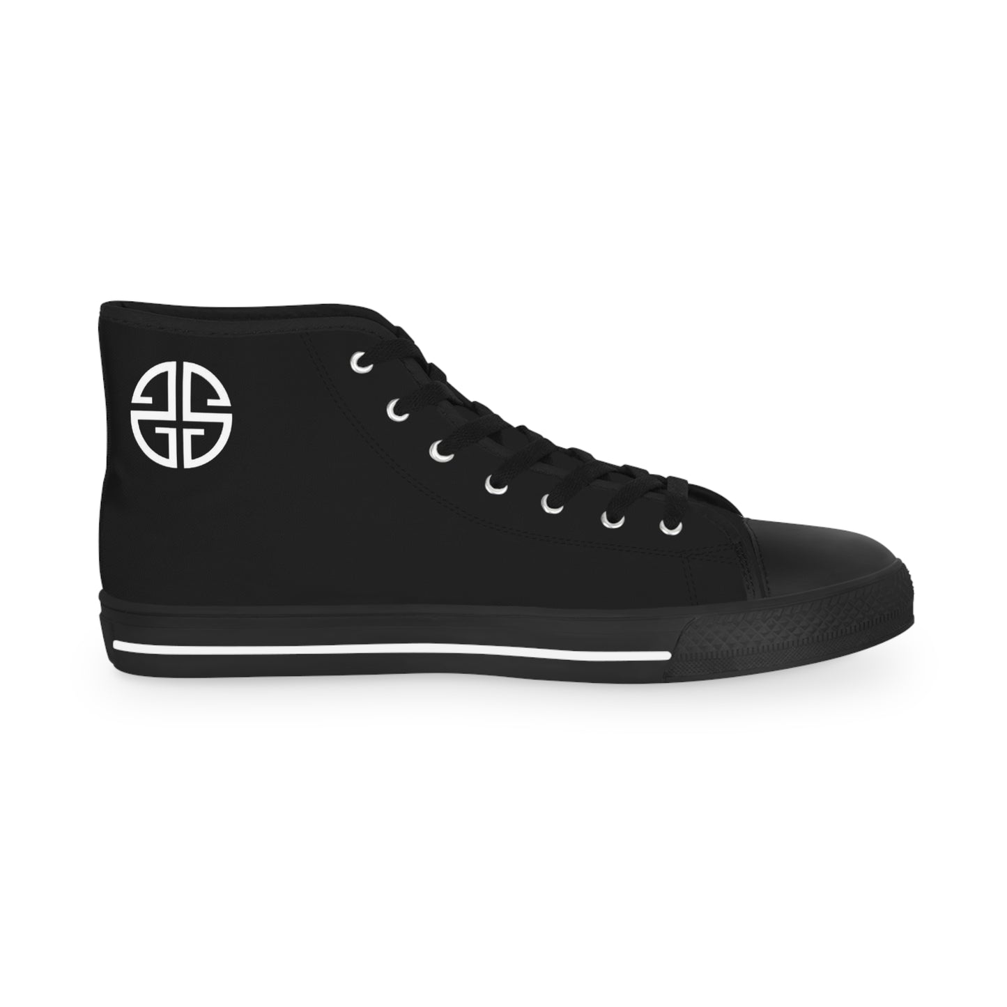 Scott Strong Graffiti Men's High Top Sneakers (Black)