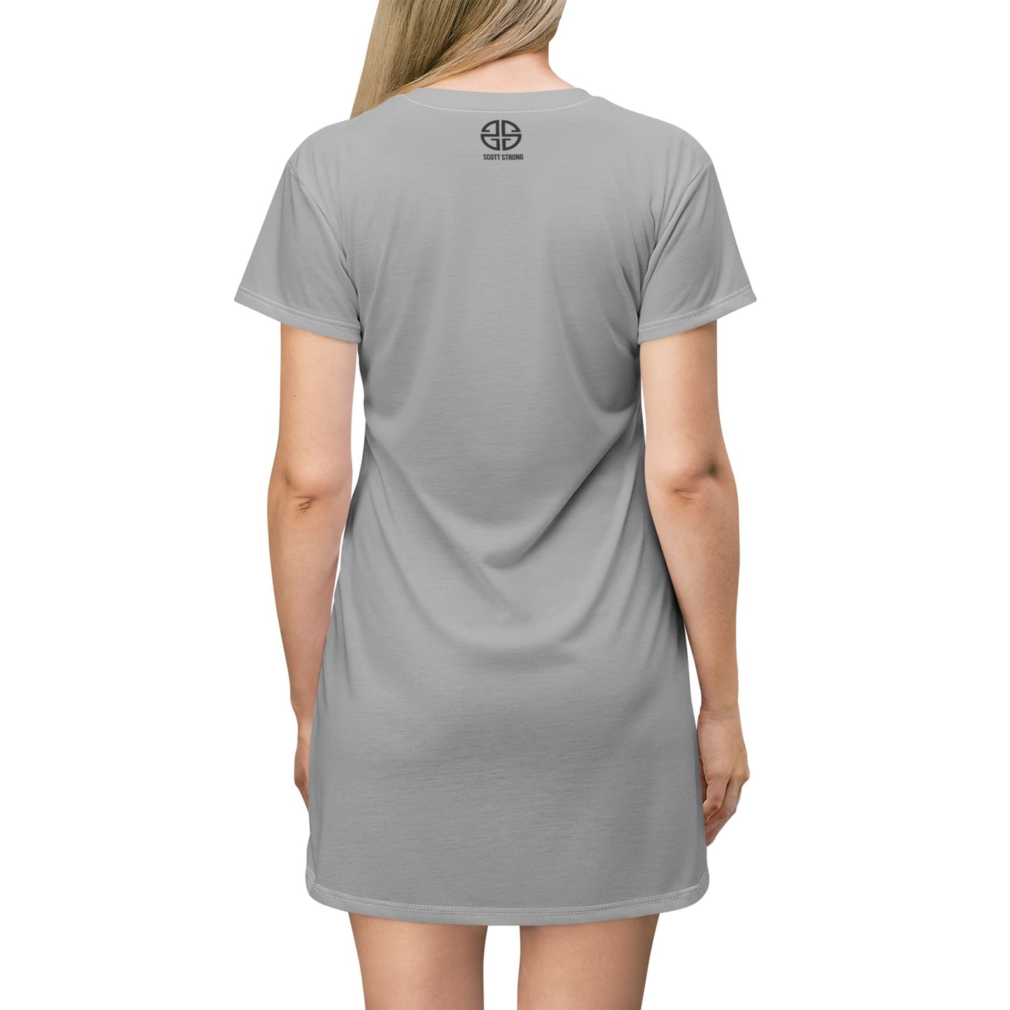 Scott Strong Bleeding Heart T-Shirt Dress (Grey)