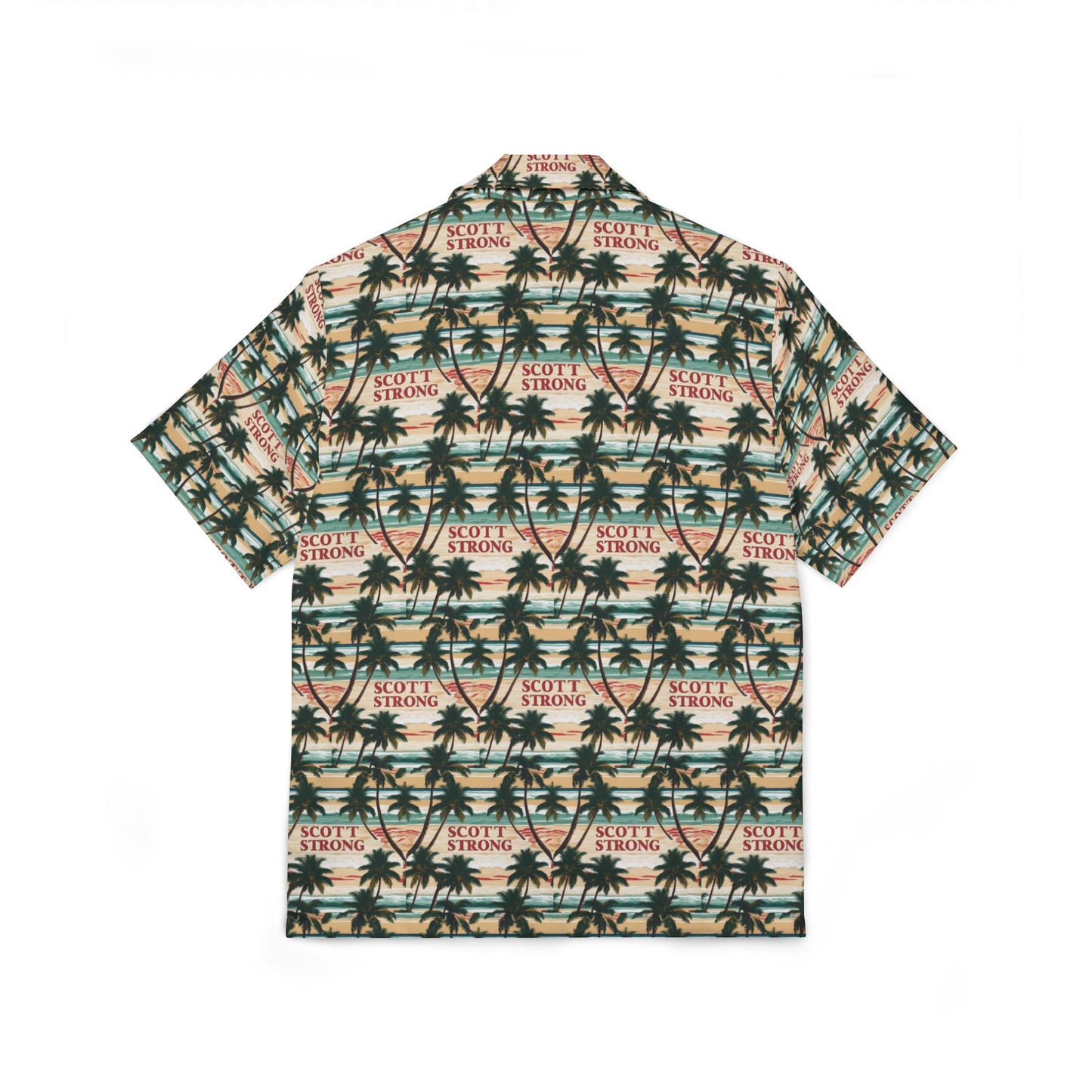 Scott Strong Men's Palm Paradise Hawaiian Shirt