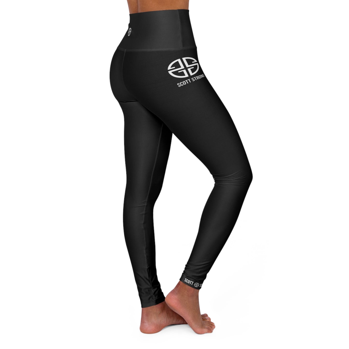 Scott Strong High Waisted Yoga Leggings (Black)