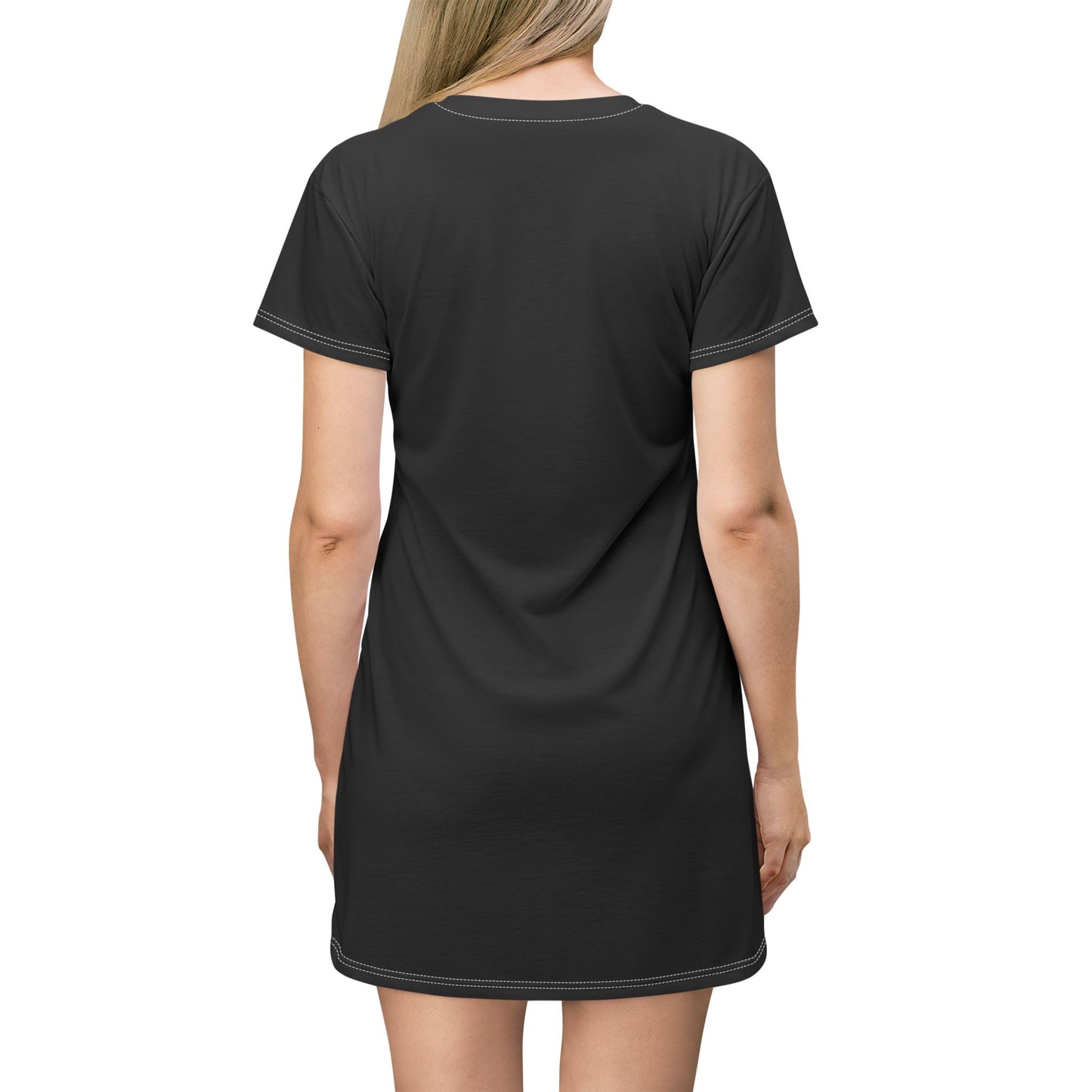 Scott Strong Bleeding Heart T-Shirt Dress (Black)