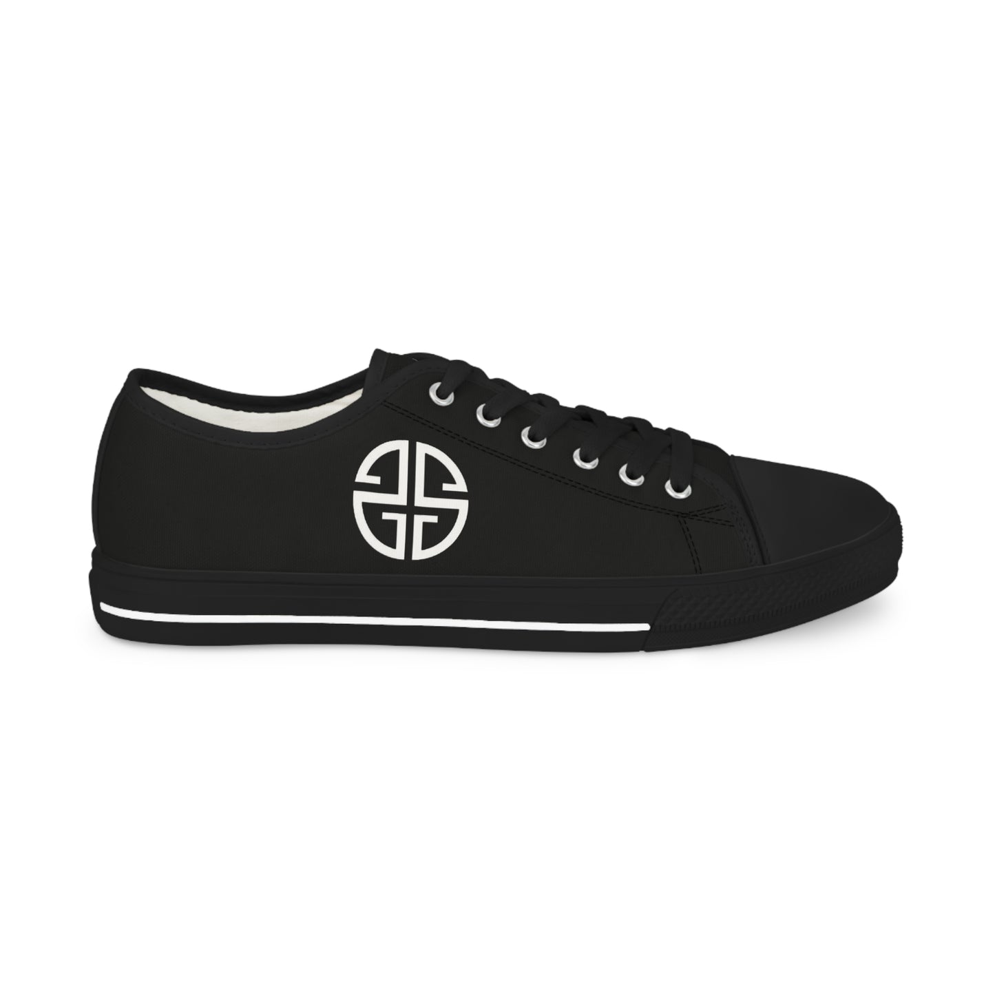 Scott Strong Signature Seal Low Top Men's Sneakers (Black/White)
