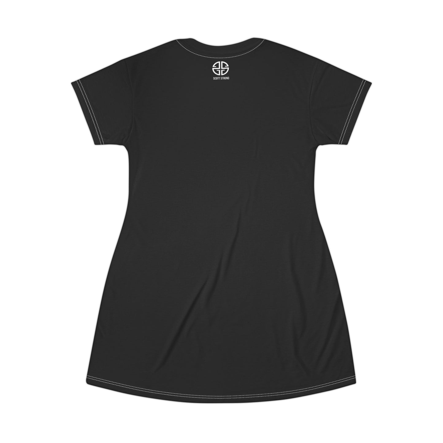 Scott Strong Bleeding Heart T-Shirt Dress (Black)