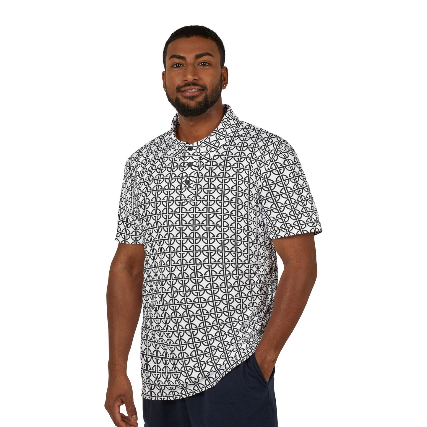 Scott Strong Omni-Print Unisex Polo Shirt