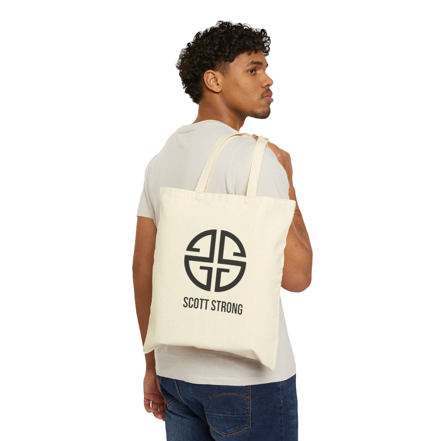 Scott Strong Cotton Canvas Tote Bag
