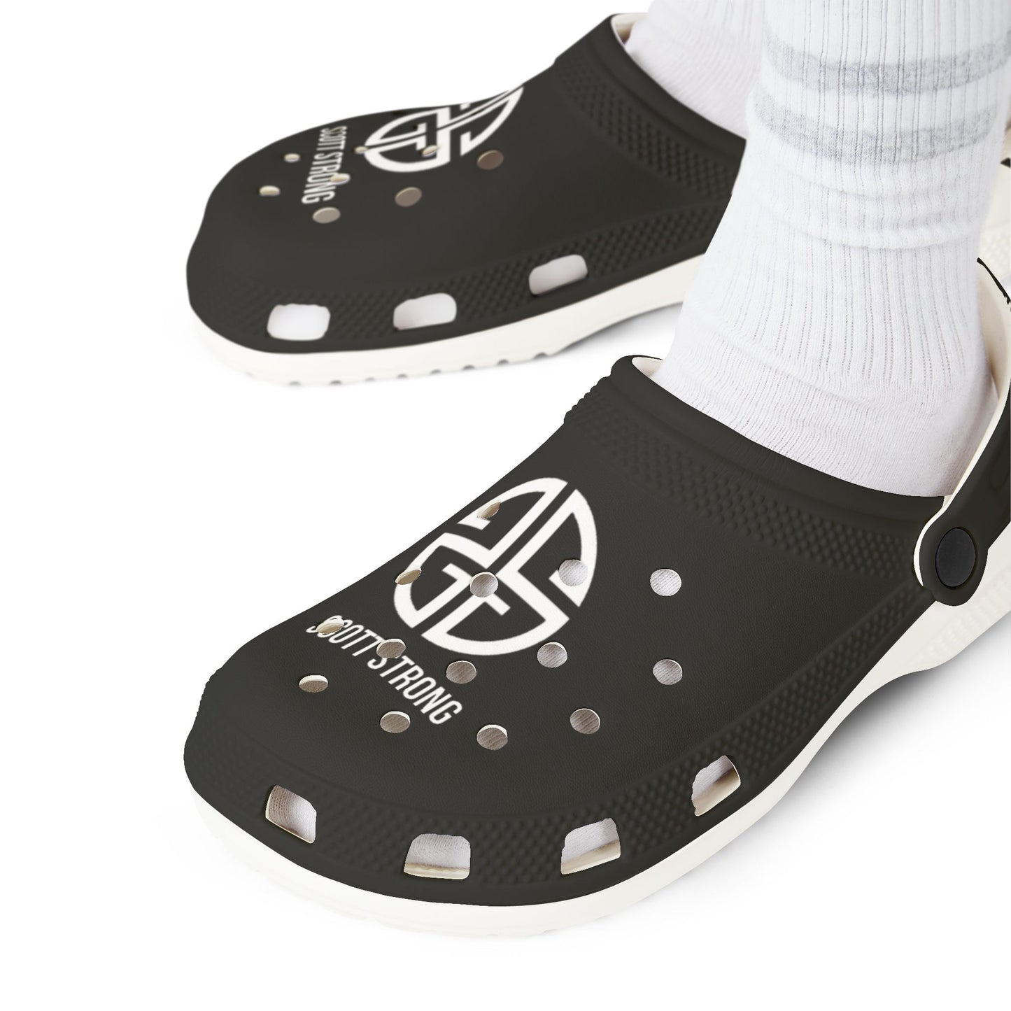 Scott Strong Crocs (Black/White)