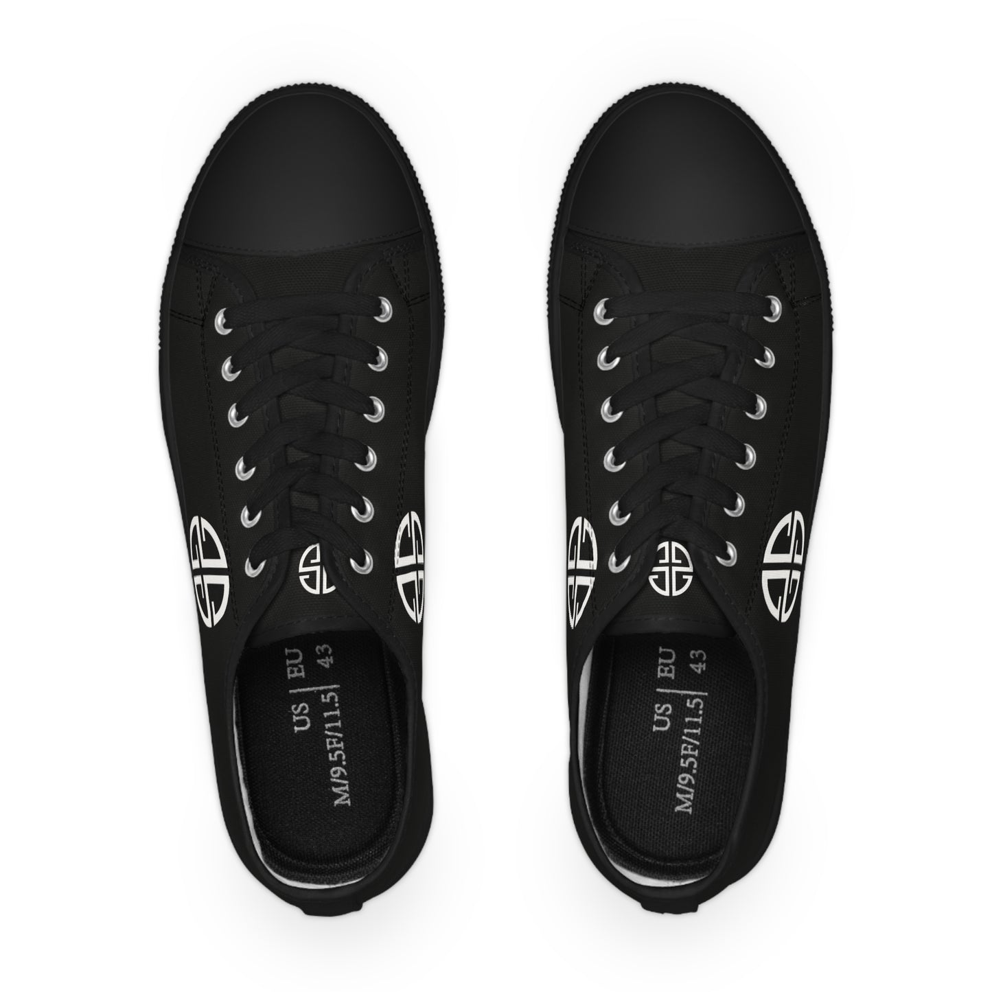 Scott Strong Signature Seal Low Top Men's Sneakers (Black/White)