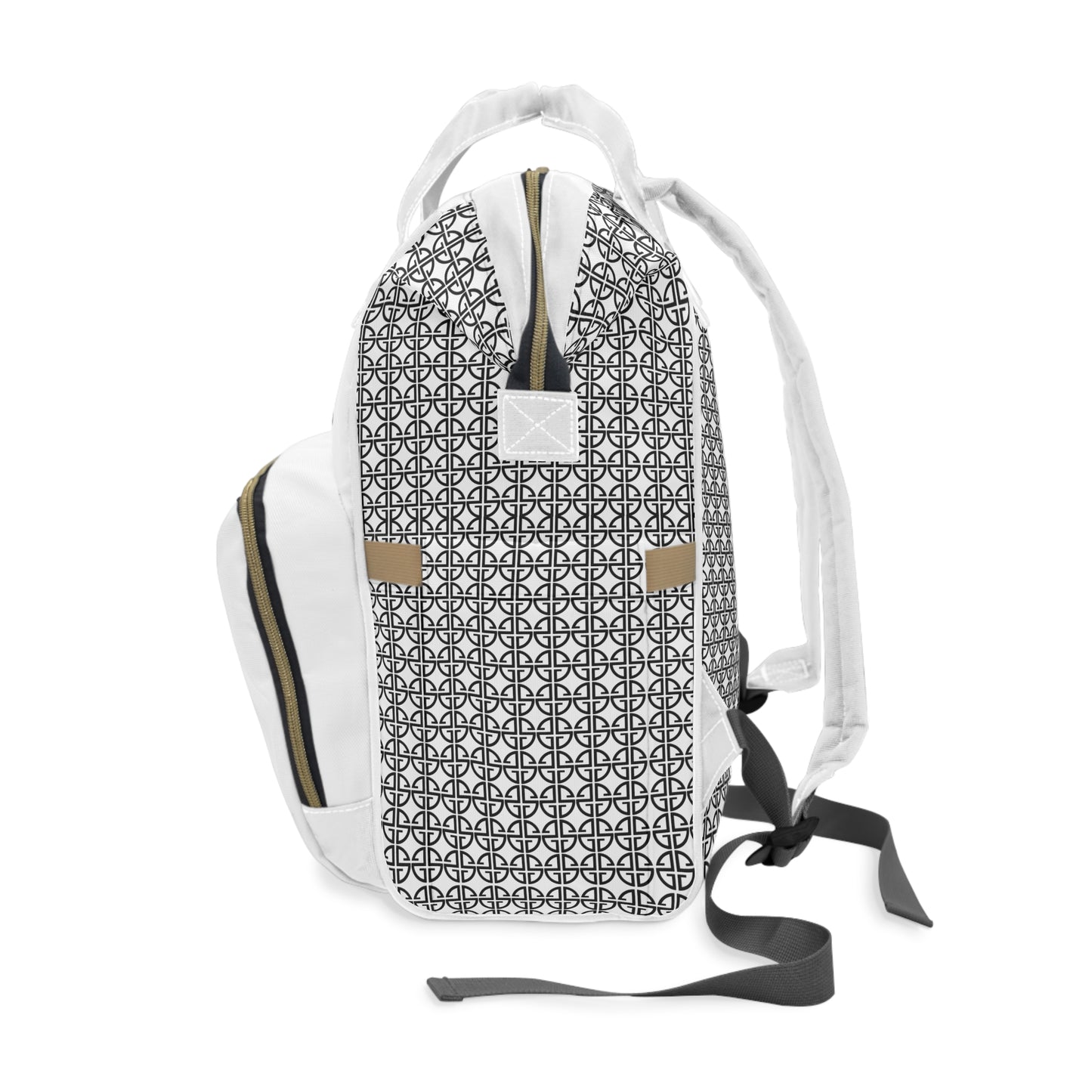 Scott Strong Omni-Print Diaper Backpack (White)