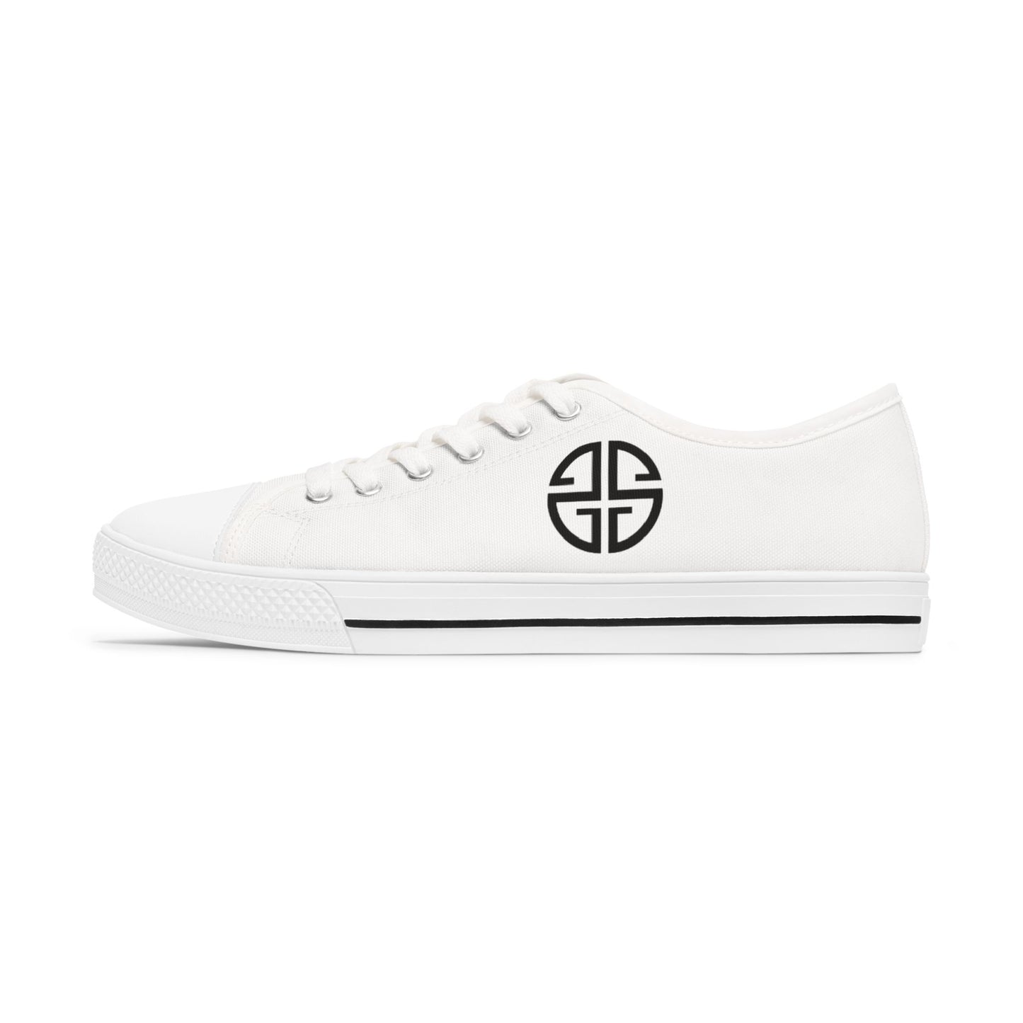 Scott Strong Signature Seal Low Top Women's Sneakers (White/Black)