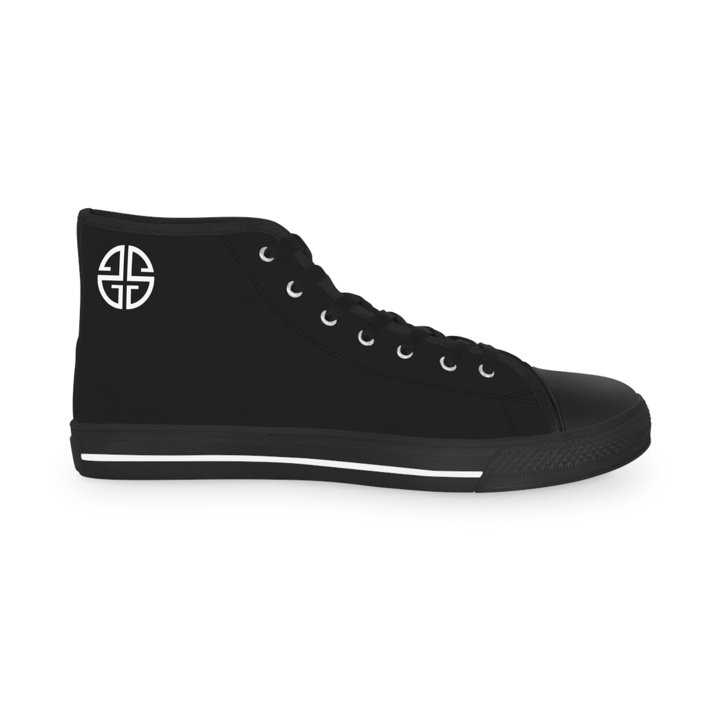 Scott Strong Signature Seal Men's High Top Sneakers (Black/White)
