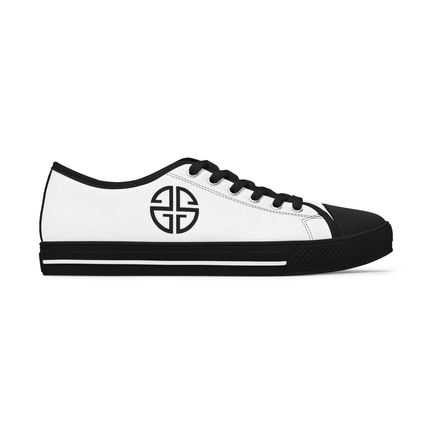 Scott Strong Signature Seal Low Top Women's Sneakers (White/Black)