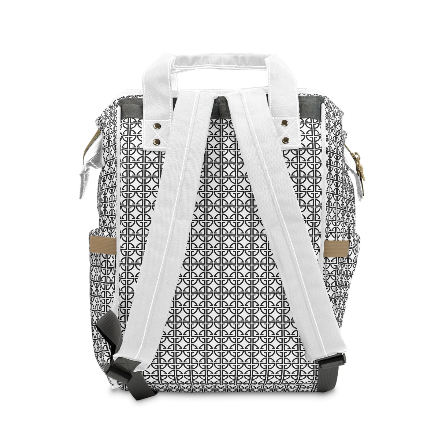Scott Strong Omni-Print Diaper Backpack (White)