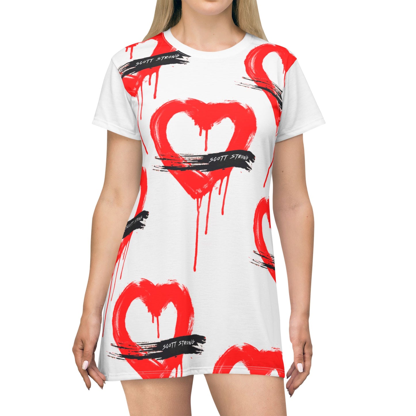Scott Strong Bleeding Heart T-Shirt Dress