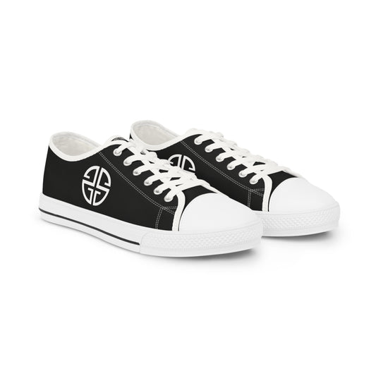 Scott Strong Signature Seal Low Top Men's Sneakers (Black/White)