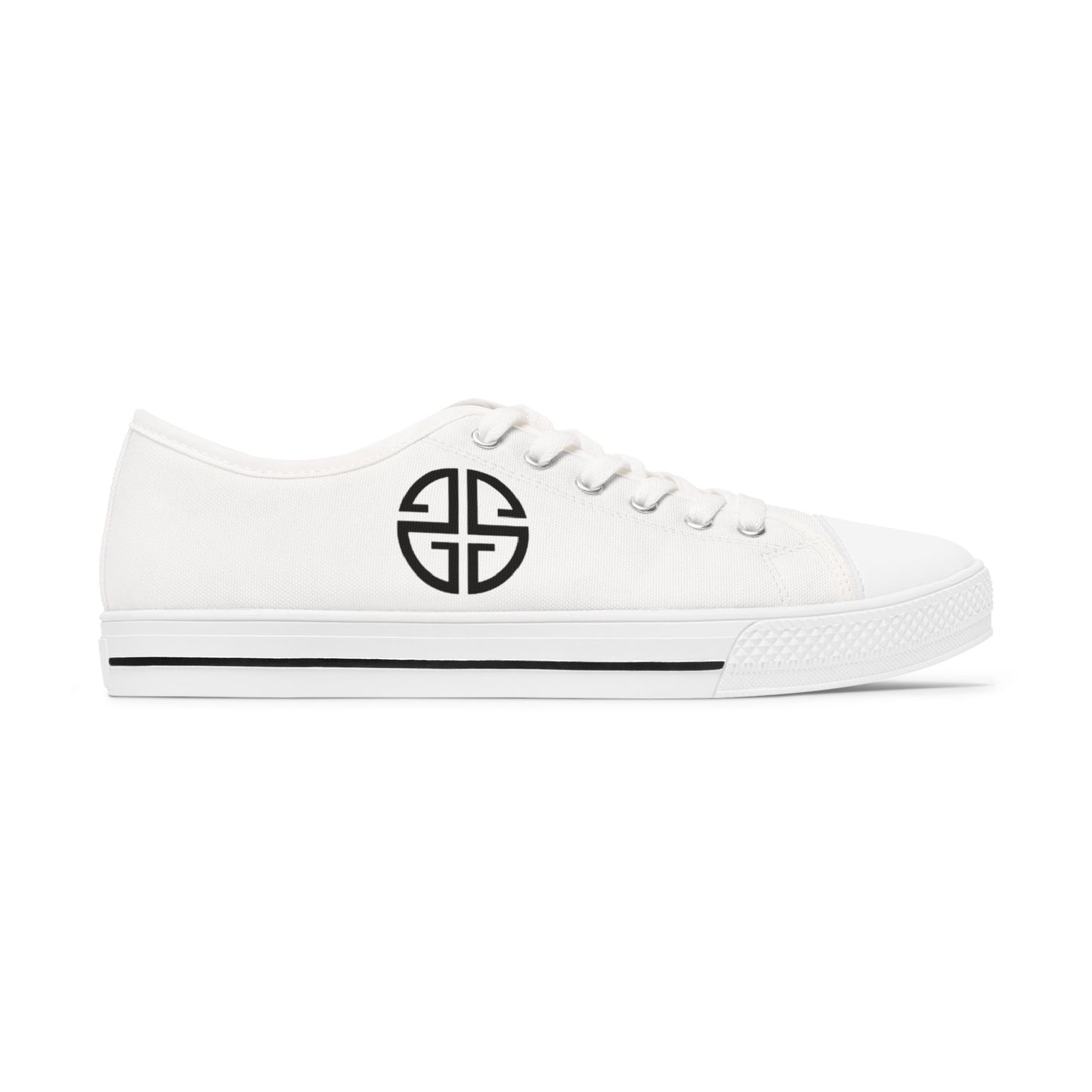 Scott Strong Signature Seal Low Top Women's Sneakers (White/Black)