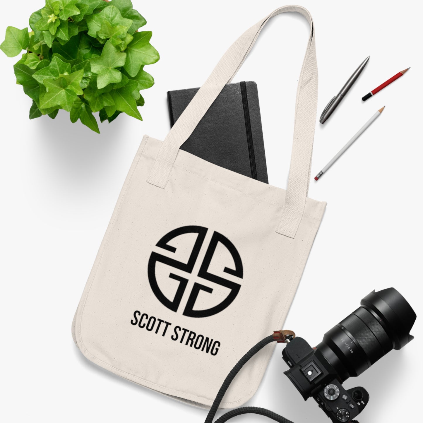 Scott Strong Organic Canvas Tote Bag