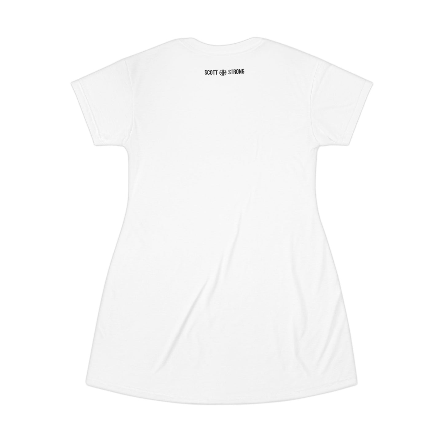 Scott Strong Signature Seal T-Shirt Dress (White)