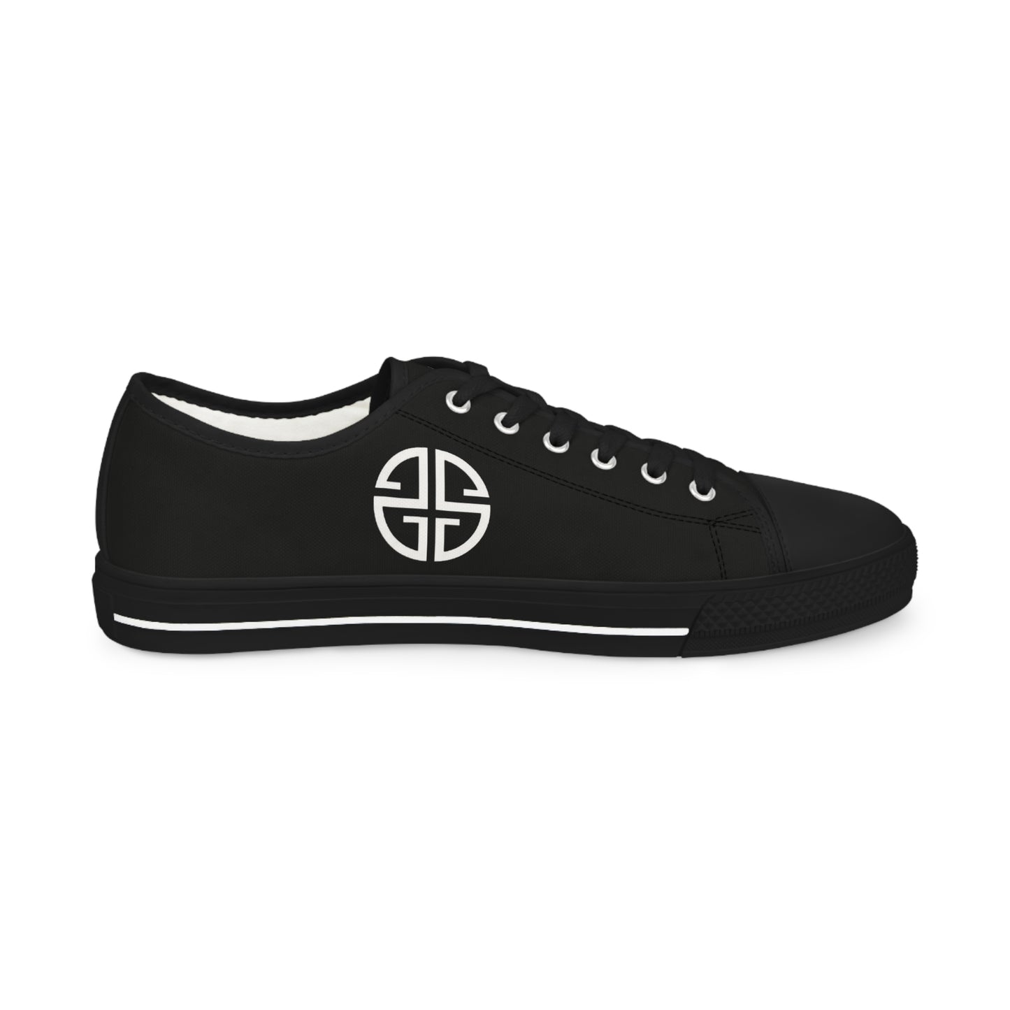 Scott Strong Signature Seal Low Top Men's Sneakers (Black/White)