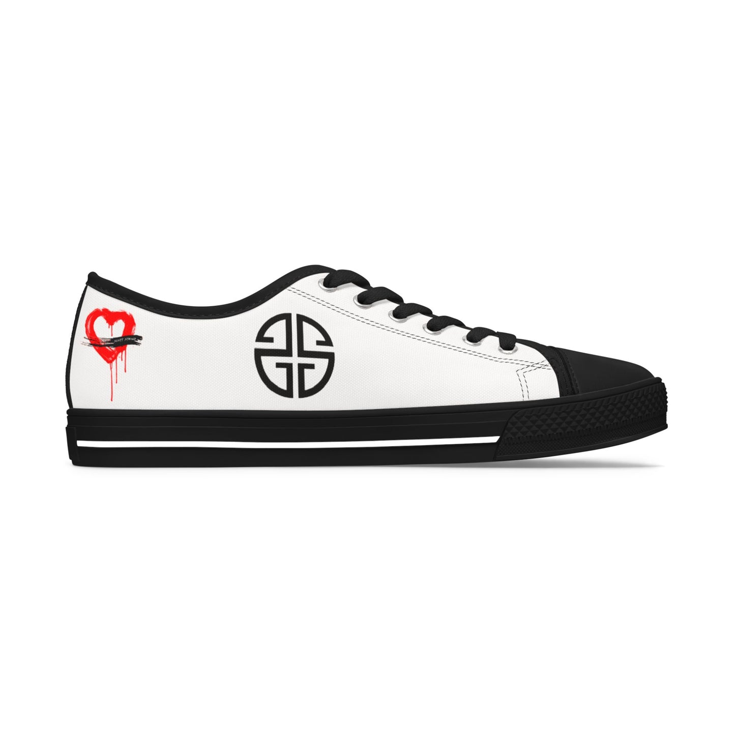Scott Strong Signature Seal Low Top Women's Sneakers (White/Black)