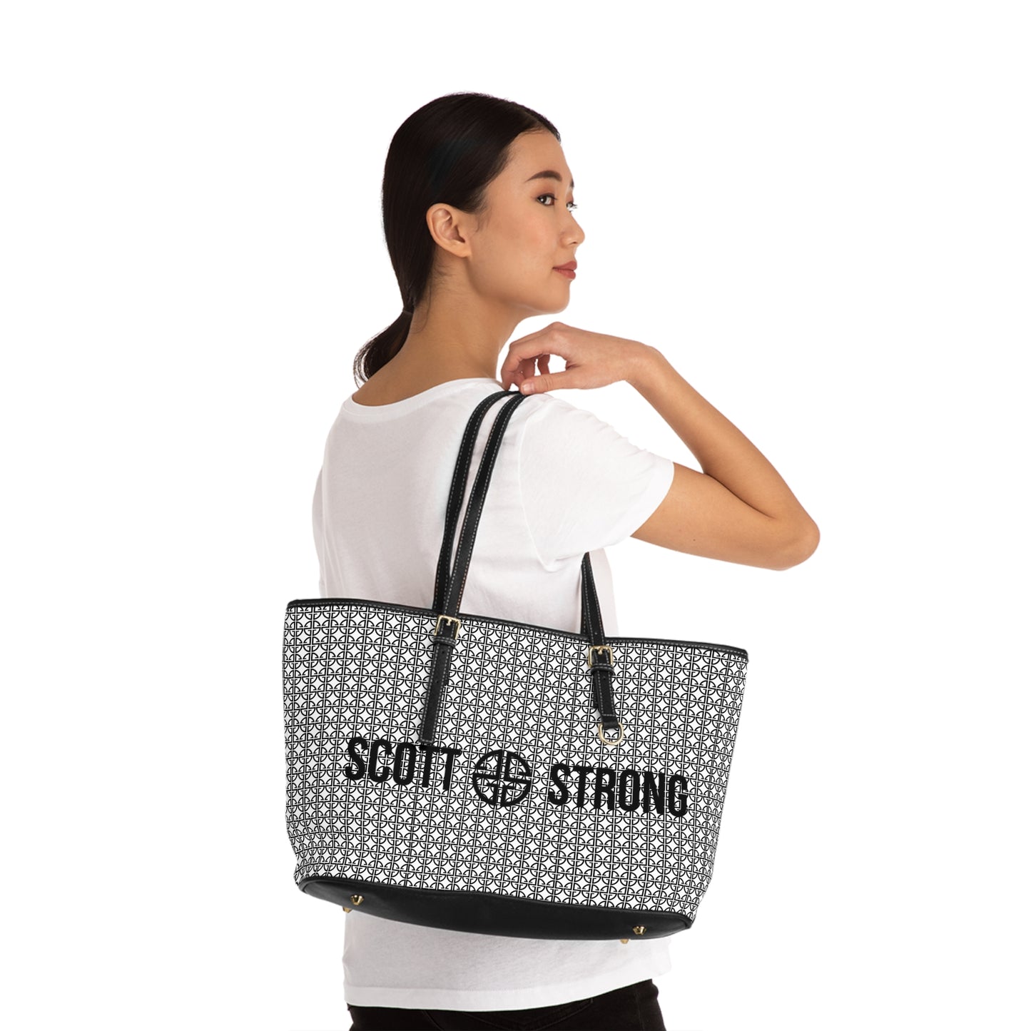 Scott Strong Omni-Print Vegan Leather Shoulder Bag