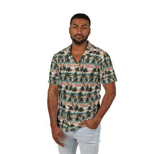 Scott Strong Men's Palm Paradise Hawaiian Shirt