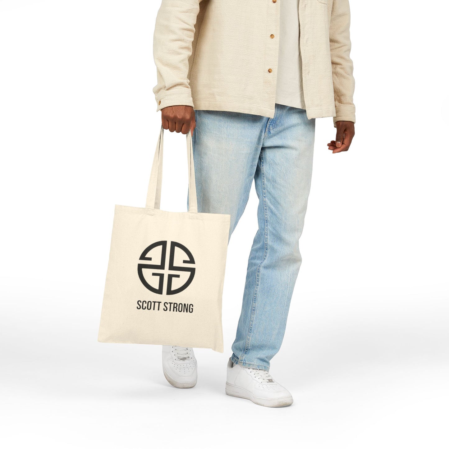 Scott Strong Cotton Canvas Tote Bag