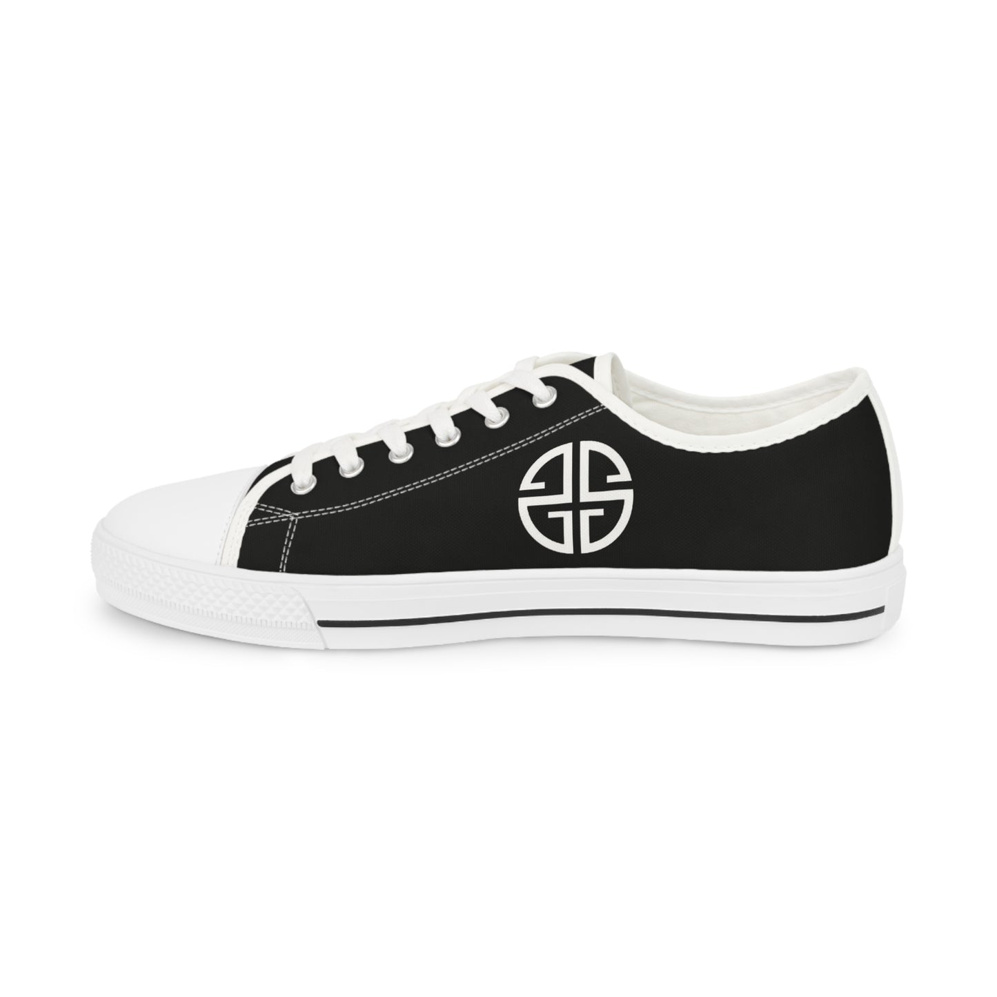 Scott Strong Signature Seal Low Top Men's Sneakers (Black/White)