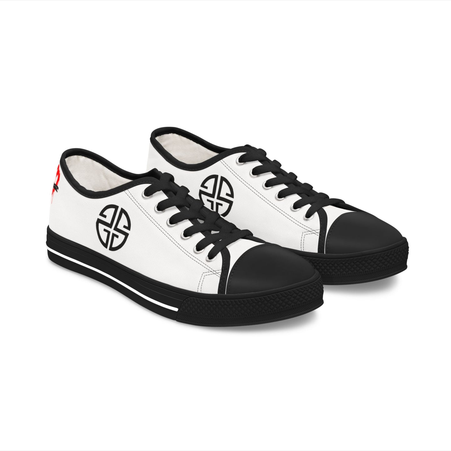 Scott Strong Signature Seal Low Top Women's Sneakers (White/Black)