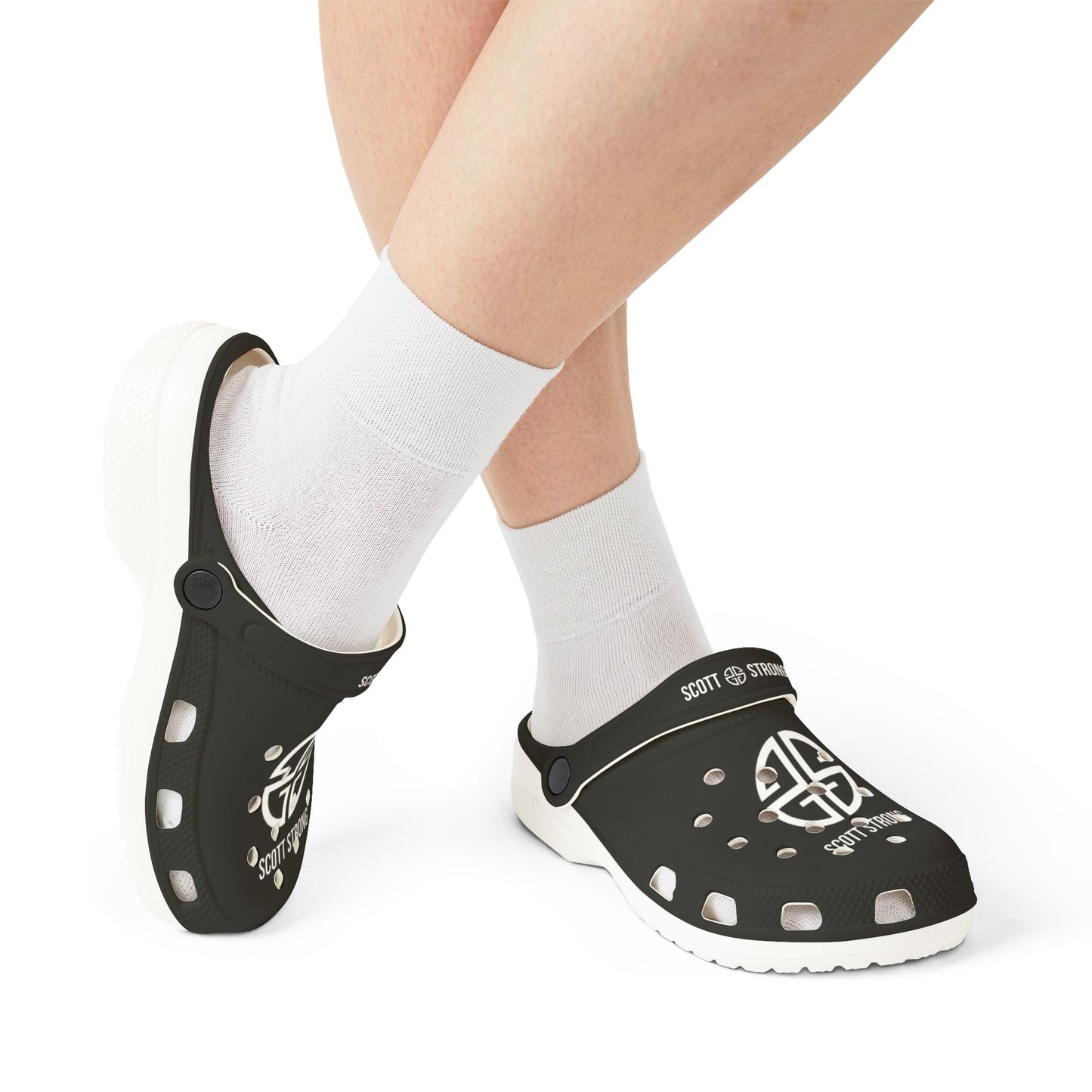 Scott Strong Crocs (Black/White)