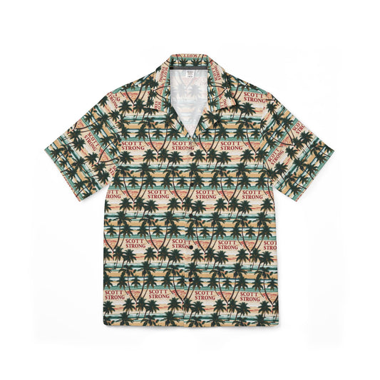 Scott Strong Men's Palm Paradise Hawaiian Shirt