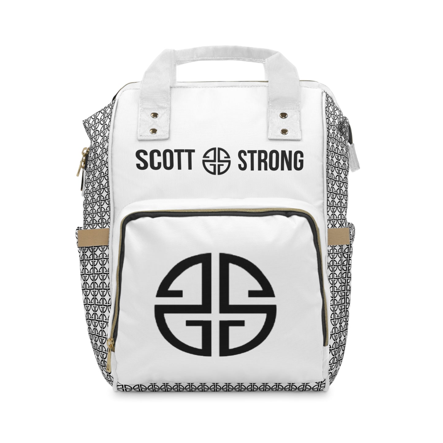 Scott Strong Omni-Print Diaper Backpack (White)