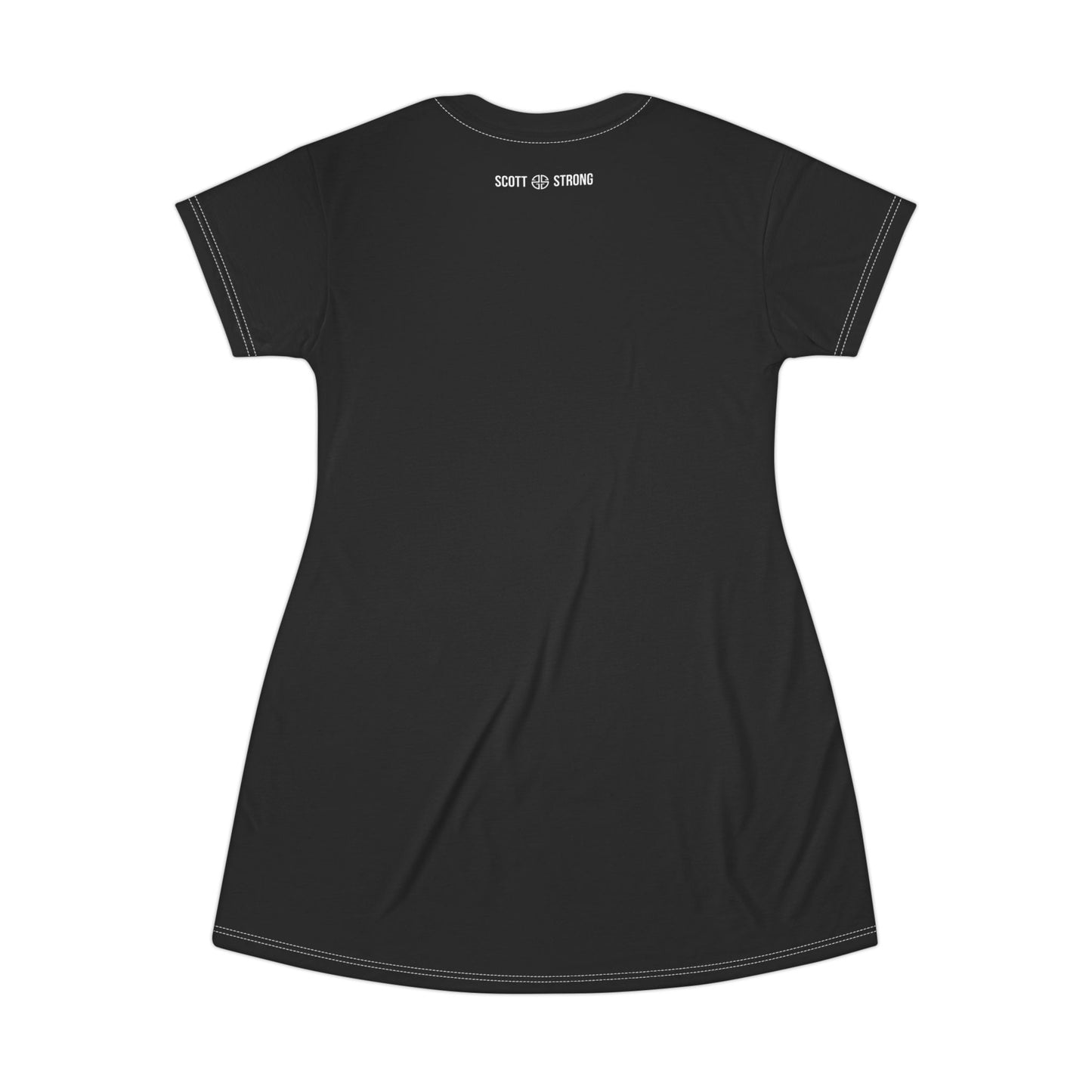 Scott Strong Signature Seal T-Shirt Dress (Black)