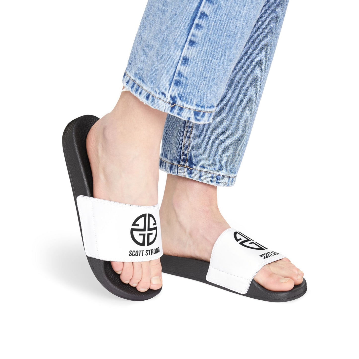Scott Strong Women's Luxe Beach Slides (White)