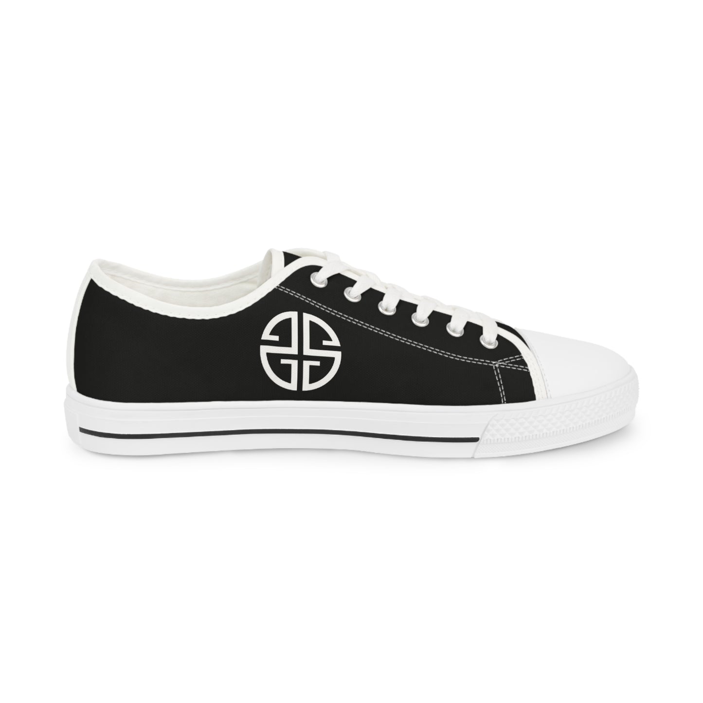 Scott Strong Signature Seal Low Top Men's Sneakers (Black/White)