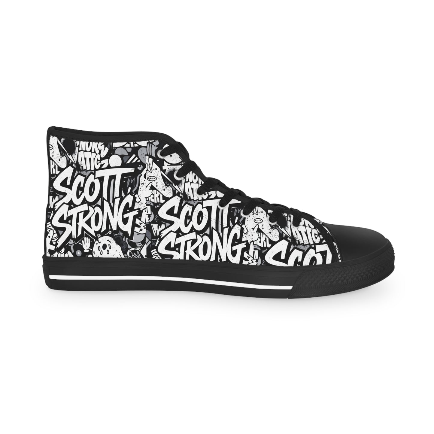Scott Strong Comic Con High Top Men's Sneakers