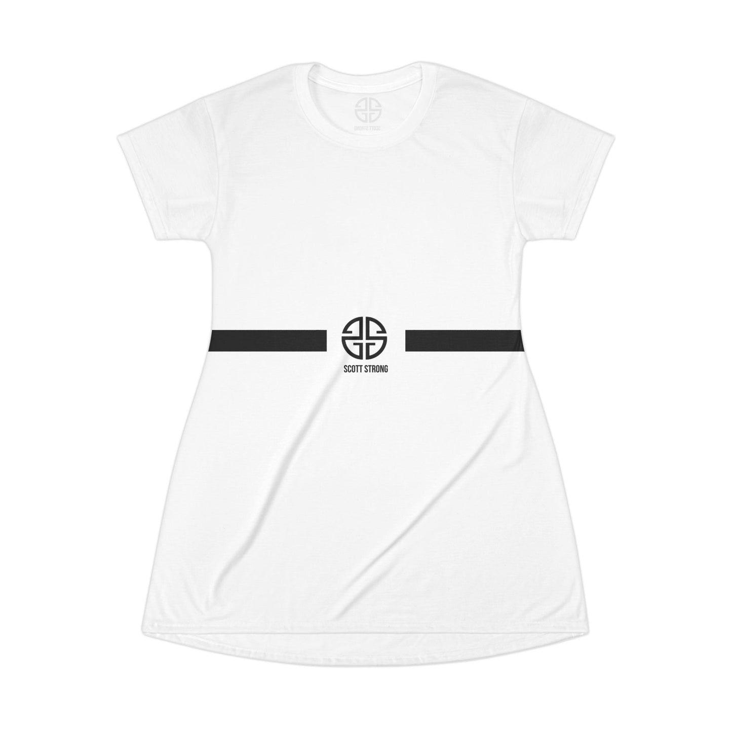 Scott Strong Signature Frontline T-Shirt Dress (White)