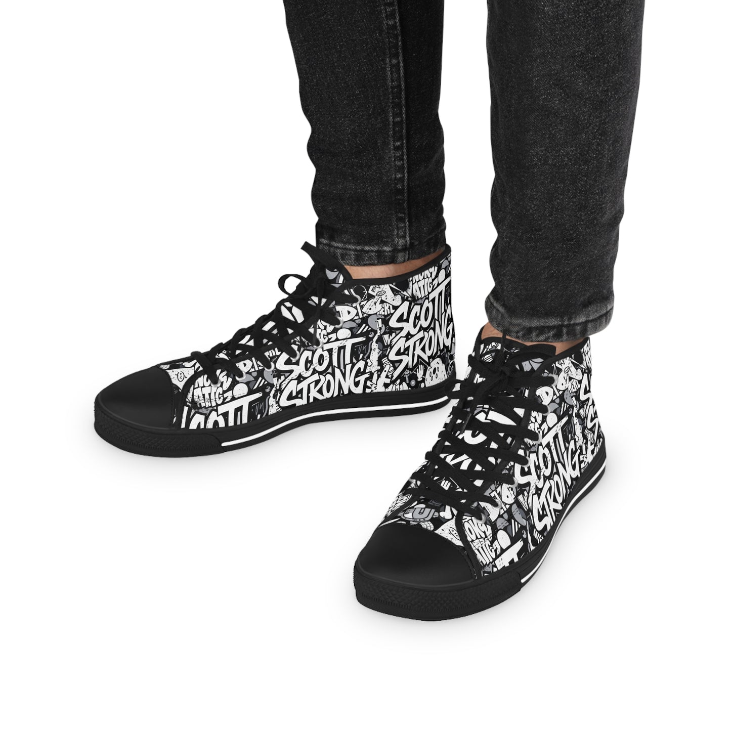 Scott Strong Comic Con High Top Men's Sneakers