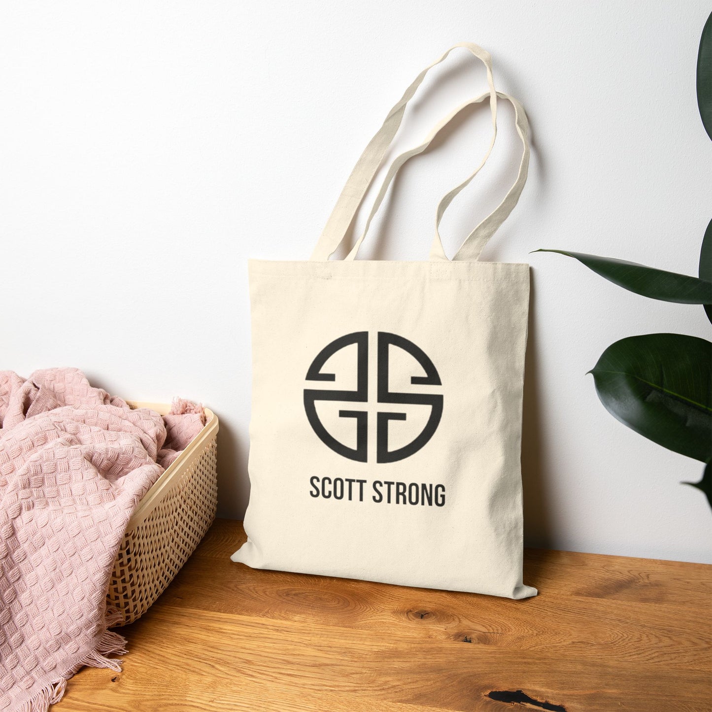 Scott Strong Cotton Canvas Tote Bag