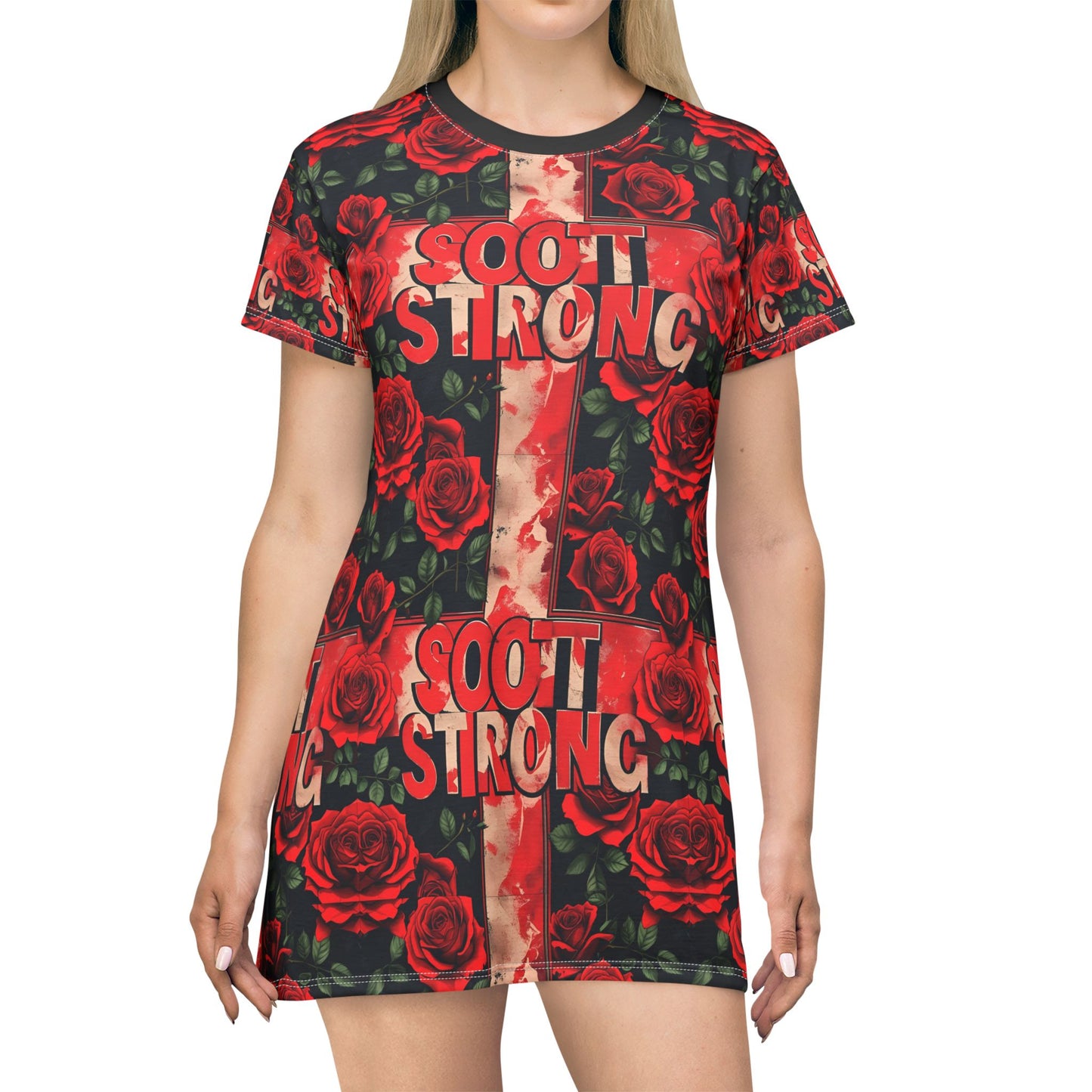 Scott Strong CrossRose T-Shirt Dress