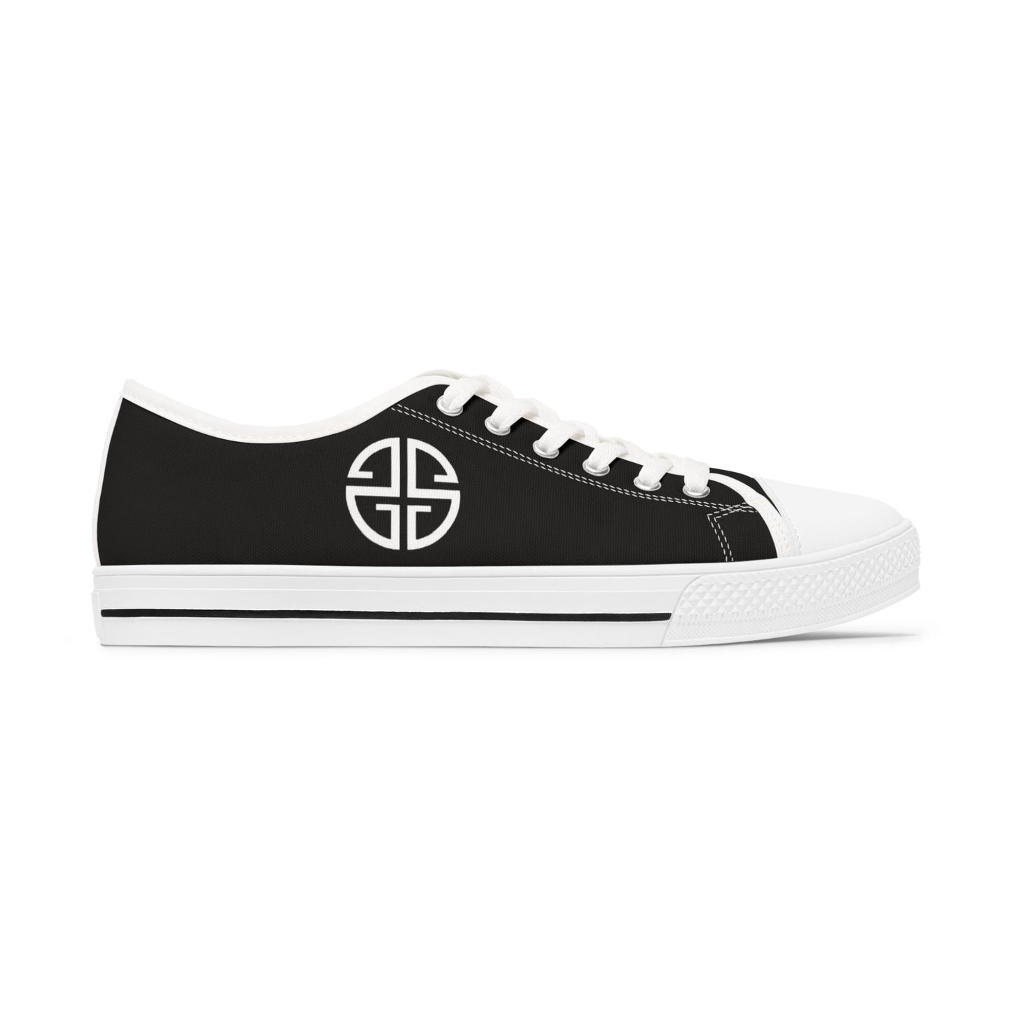 Scott Strong Signature Seal Low Top Women's Sneakers (Black/White)