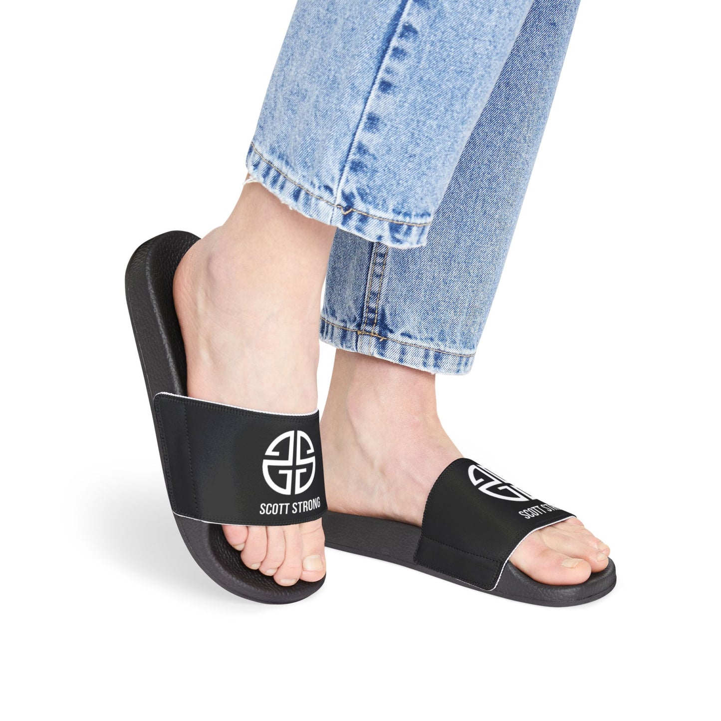 Scott Strong Women's Luxe Beach Slides (Black)