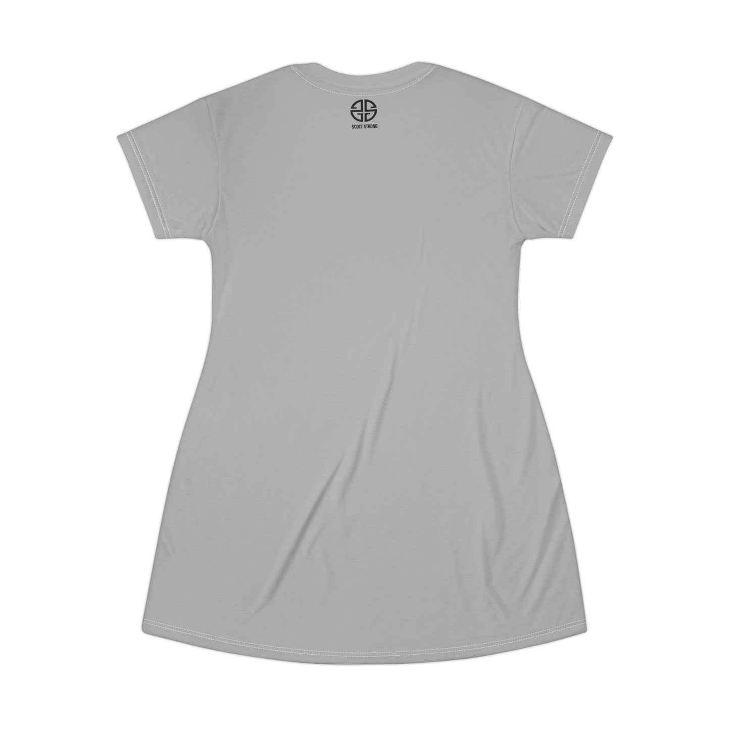 Scott Strong Bleeding Heart T-Shirt Dress (Grey)