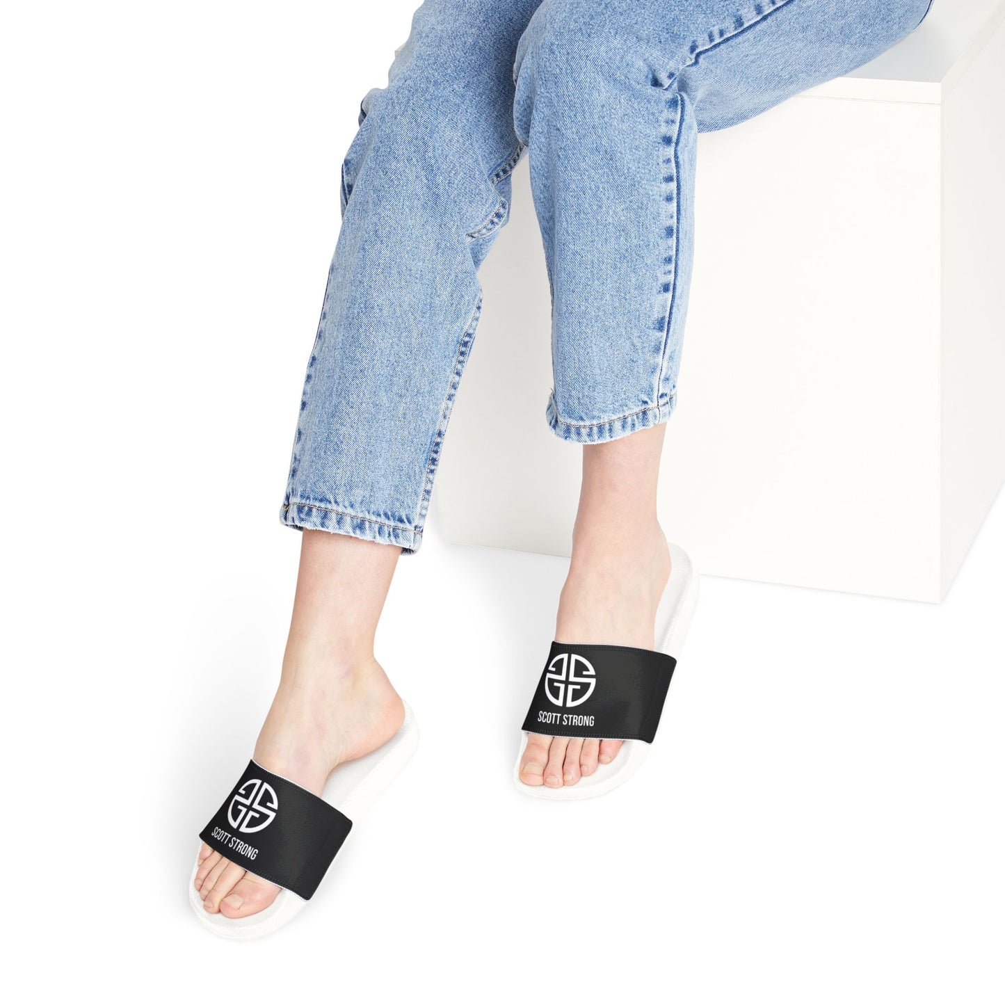 Scott Strong Women's Luxe Beach Slides (Black)