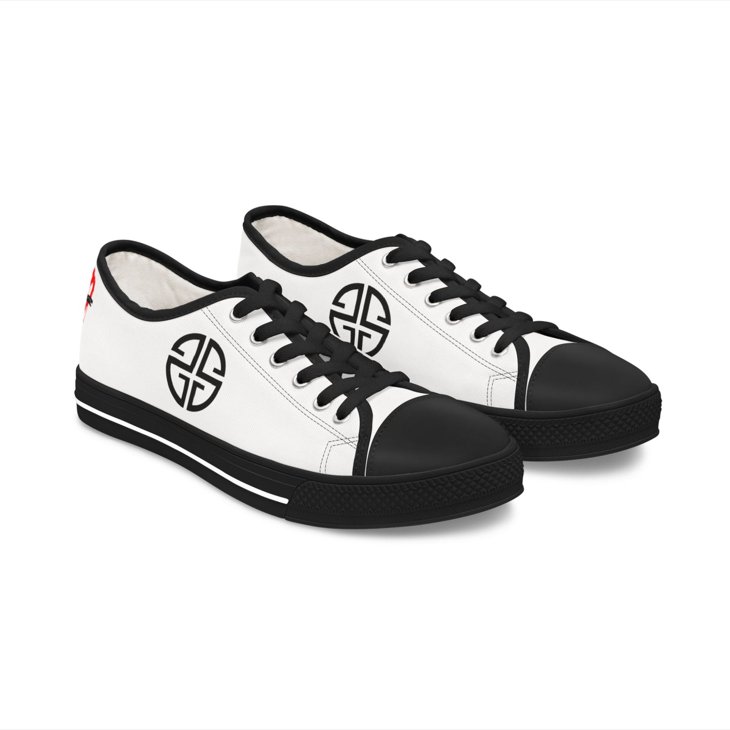 Scott Strong Signature Seal Low Top Women's Sneakers (White/Black)