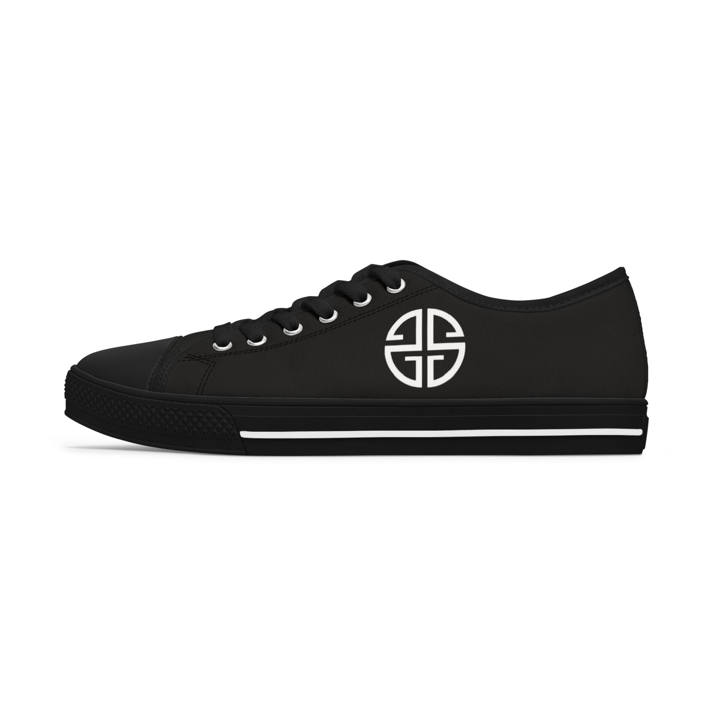 Scott Strong Signature Seal Low Top Women's Sneakers (Black/White)