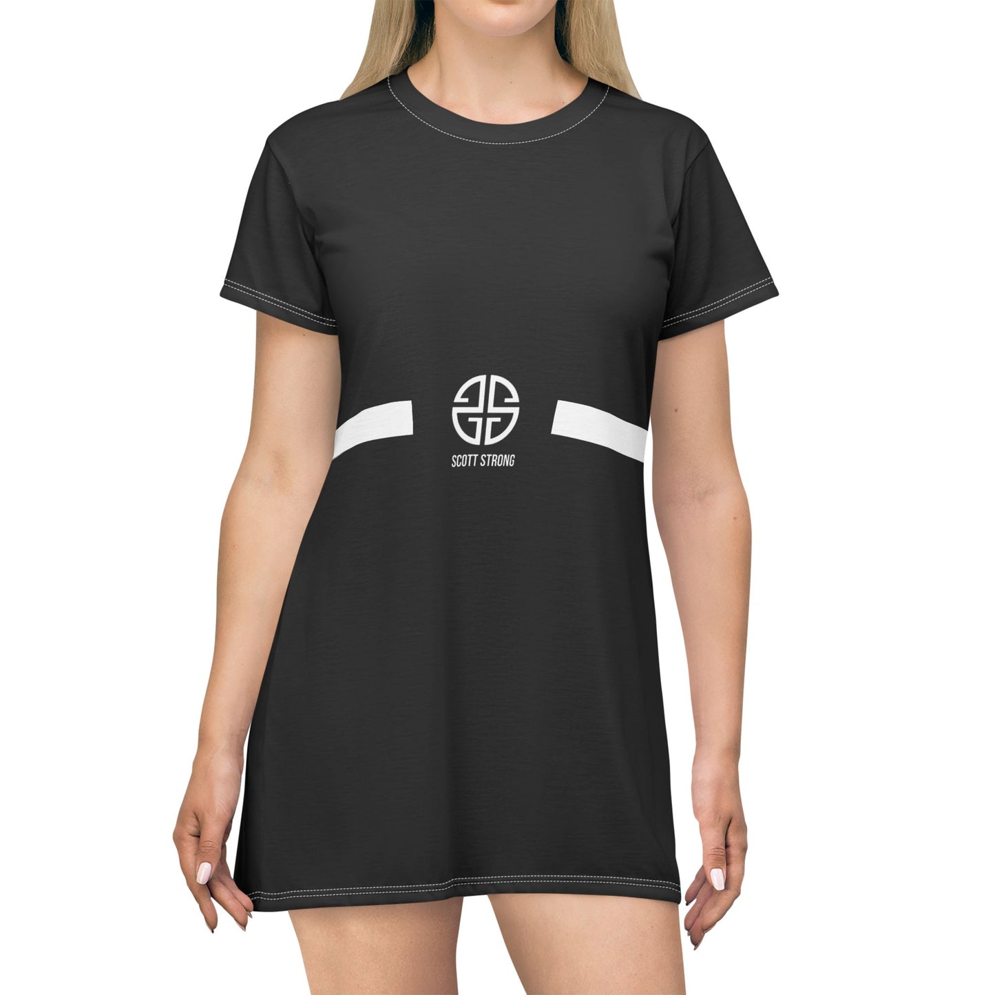 Scott Strong Signature FrontlineT-Shirt Dress (Black)