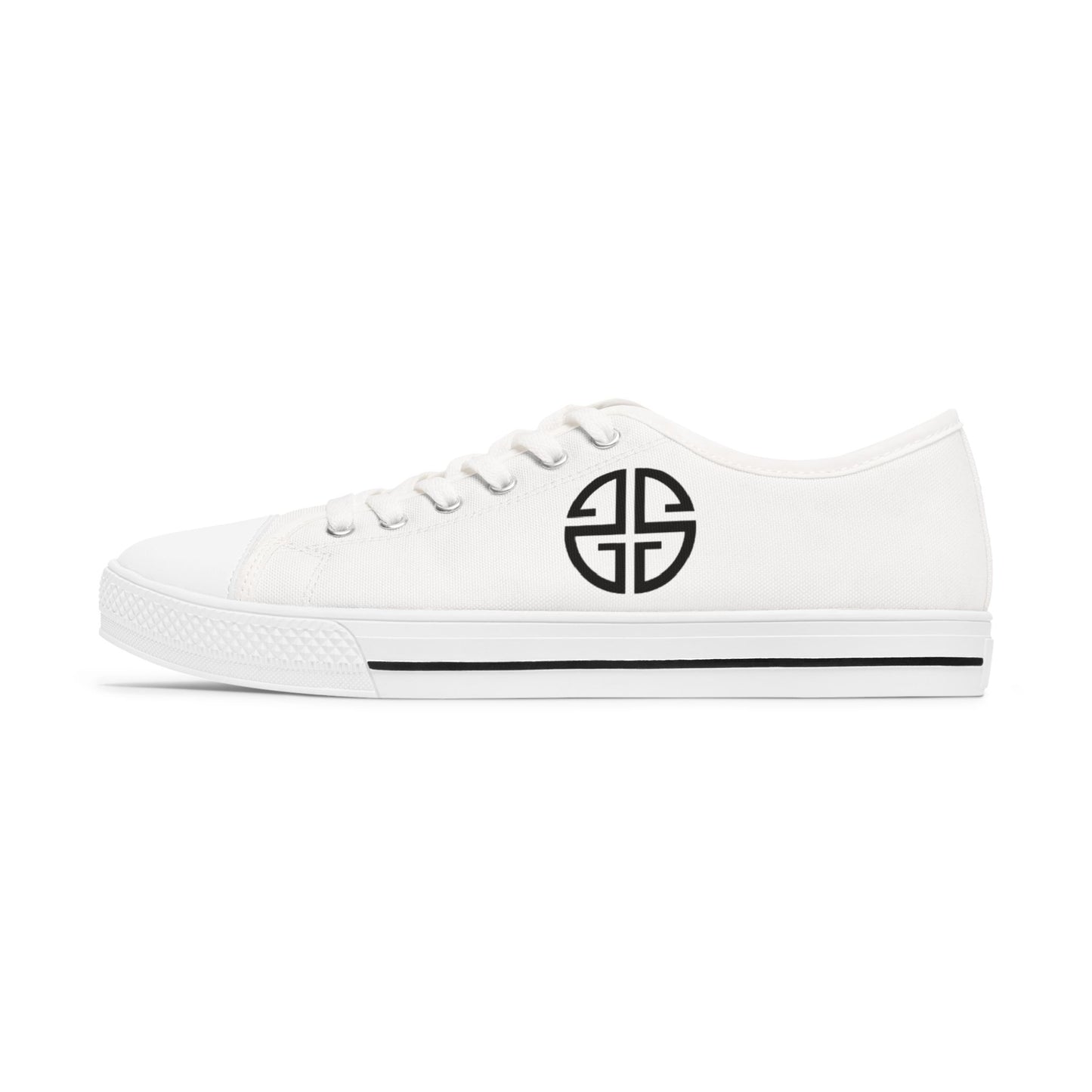 Scott Strong Signature Seal Low Top Women's Sneakers (White/Black)