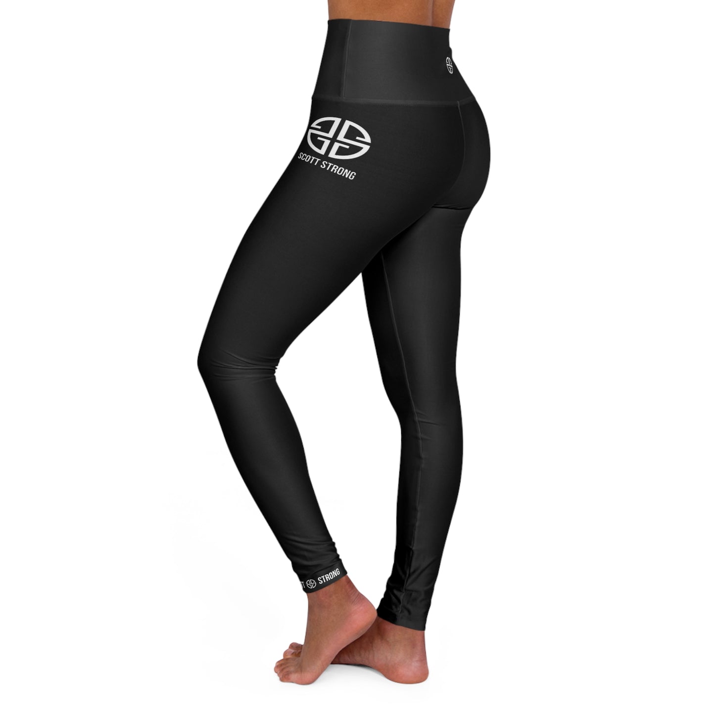 Scott Strong High Waisted Yoga Leggings (Black)