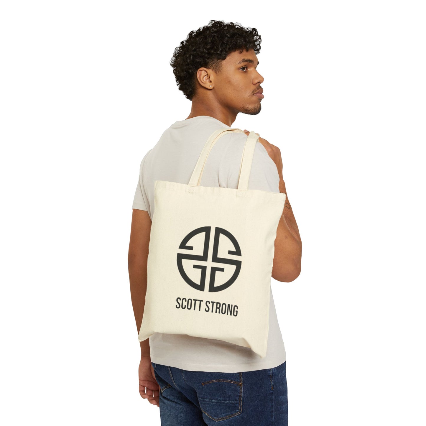 Scott Strong Cotton Canvas Tote Bag