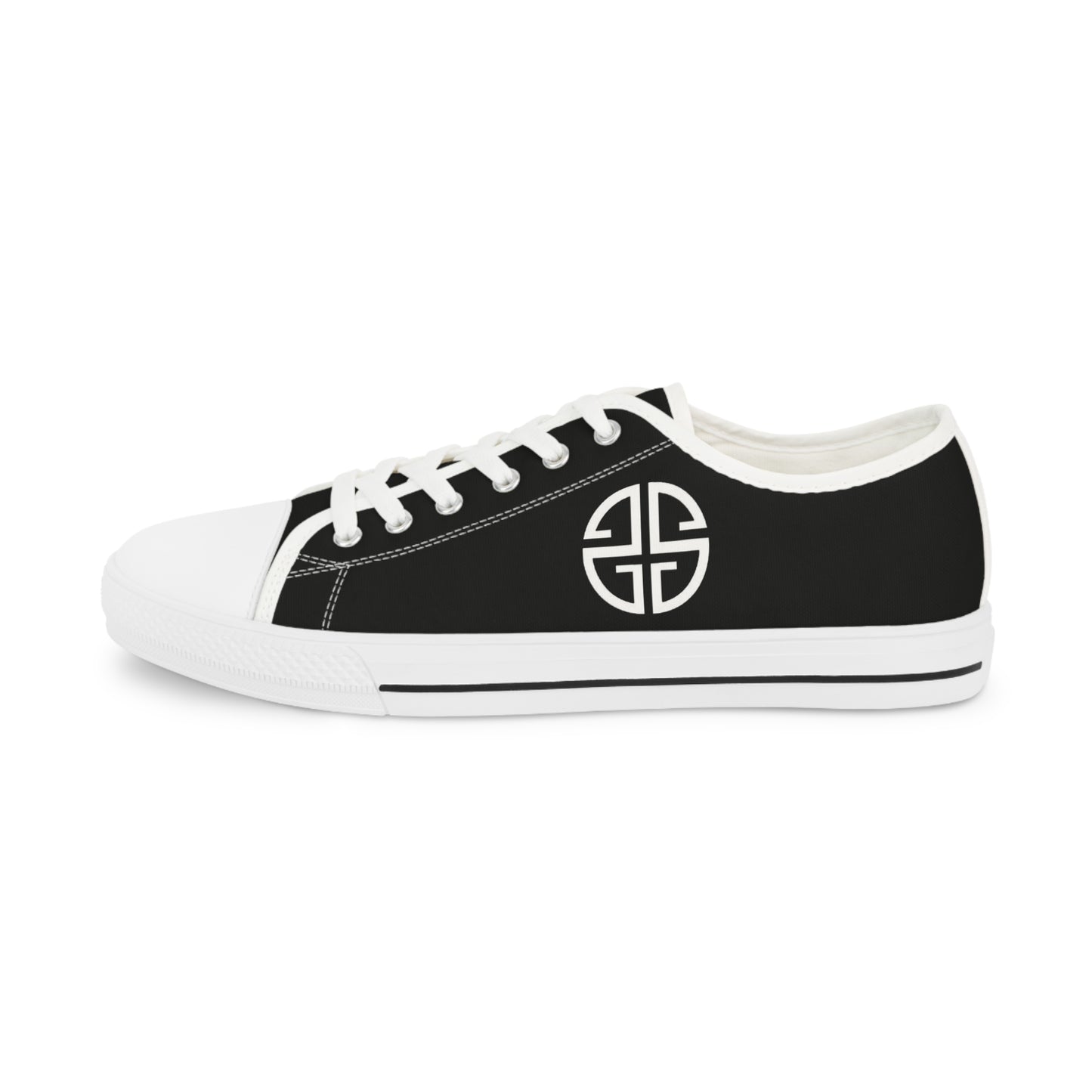 Scott Strong Signature Seal Low Top Men's Sneakers (Black/White)